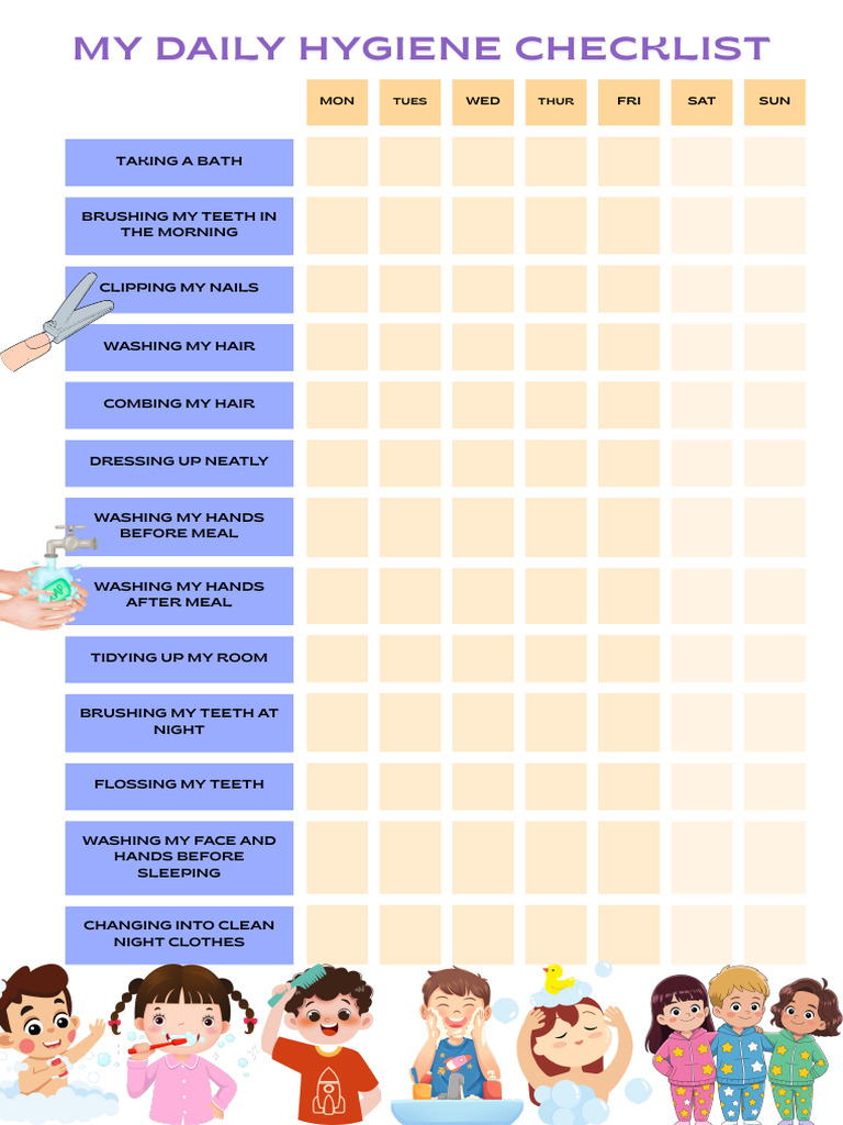 Daily Hygiene Checklist | PDF
