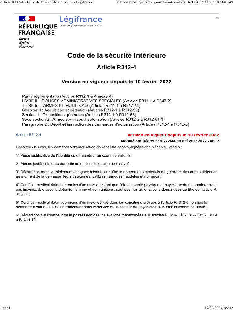 Article R312-4 Du CSI | PDF