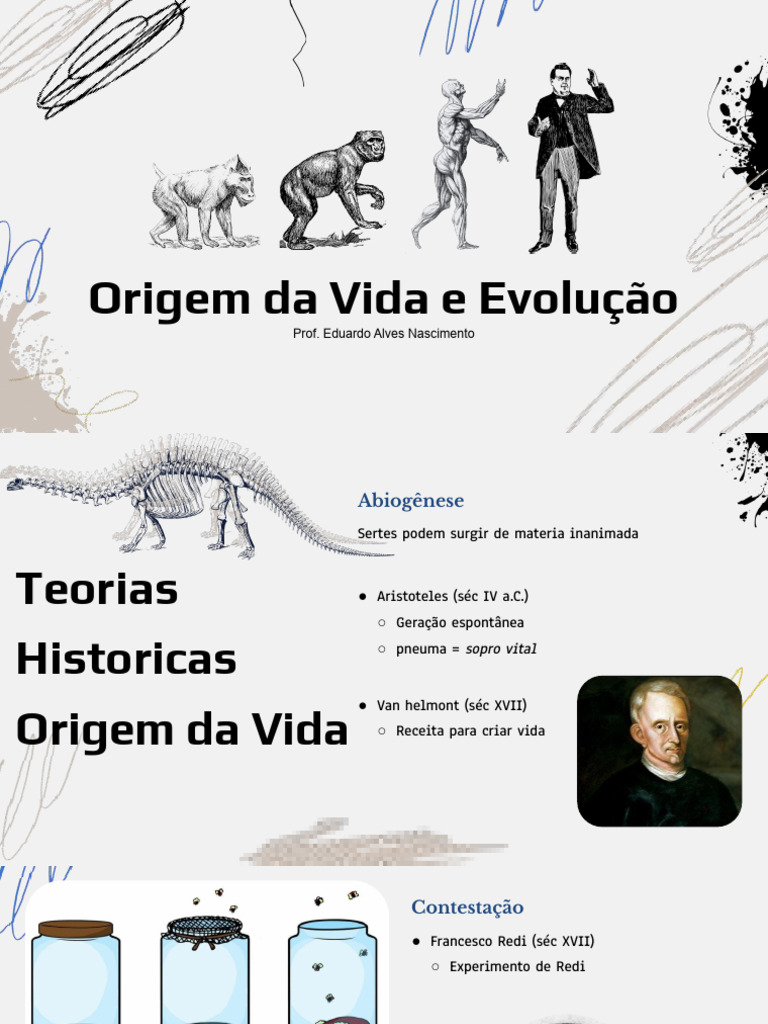 Origem da Vida e Evolução dxfgh dfgh dfgh df | PDF | Abiogênese | Vida