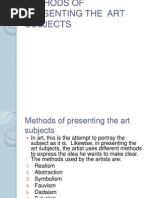 Download Methods of Presenting the Art Subjects by John Kendrick H Pajarin SN102674610 doc pdf