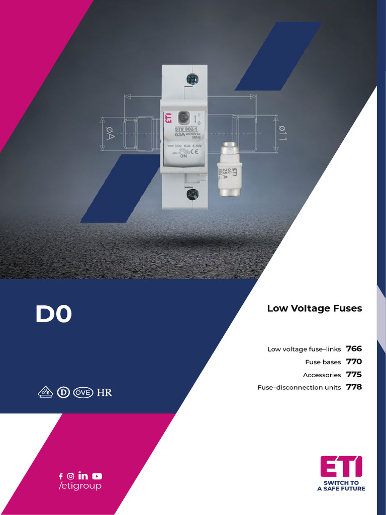 D0_ENG Low Voltage Fuses | PDF | Fuse (Electrical) | Electric Power