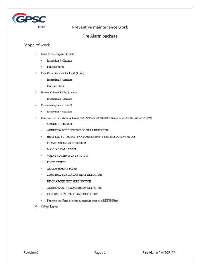 Fire Alarm Pm Tor(Pp) | PDF | Equipment