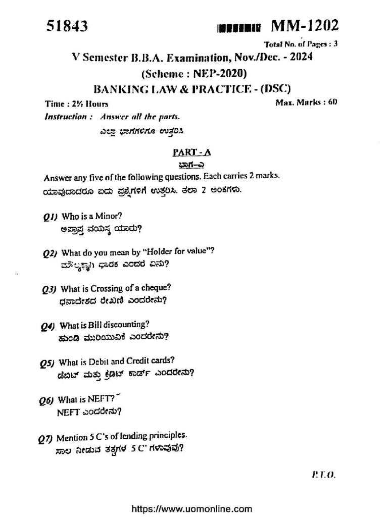 Reference Question Paper BLP (1) | PDF