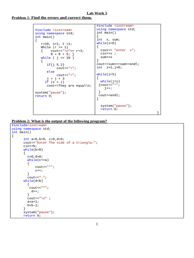 Lab6-SP2526 | PDF | Computer Programming