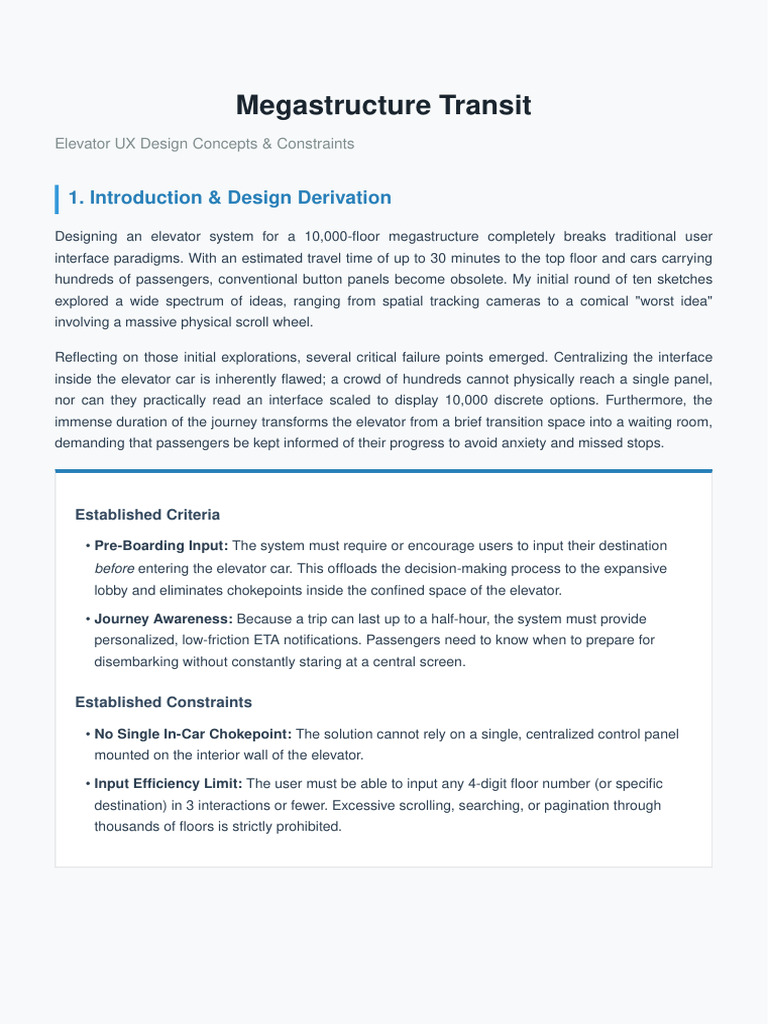 Elevator Ux Assignment | PDF | Elevator | Computing