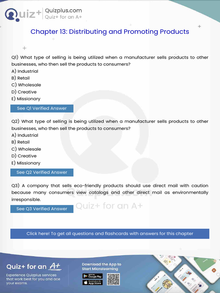 What Type of Selling is Being Utilized When a Manufacturer Sells ...