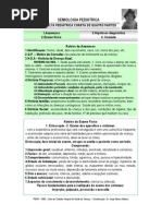 Roteiro de Anamnese e Ex. Fisico Pediatrico