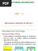 Mechanical Working of Metals