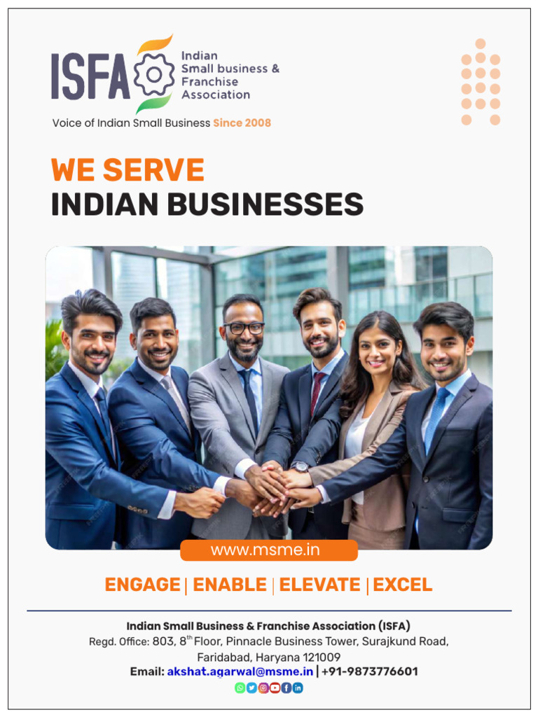 Isfa Brochure 2026 | PDF | Franchising | Entrepreneurship