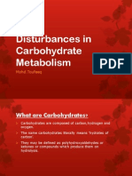 Disturbances in Carbohydrate Metabolism