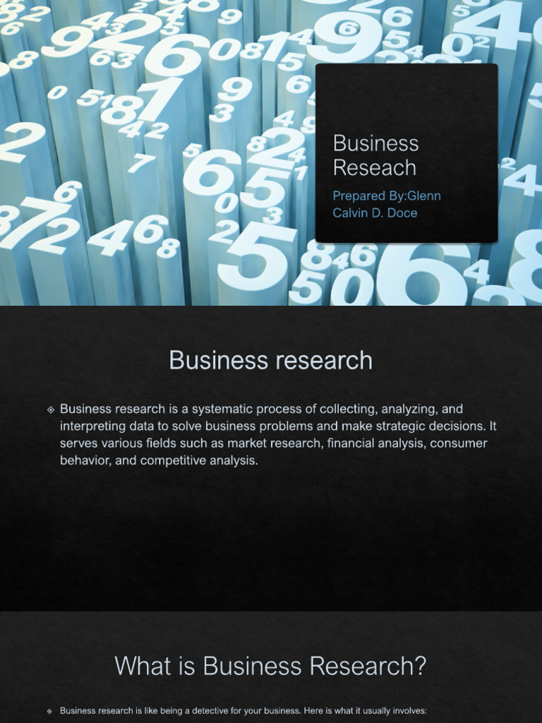 Business Reseach | PDF