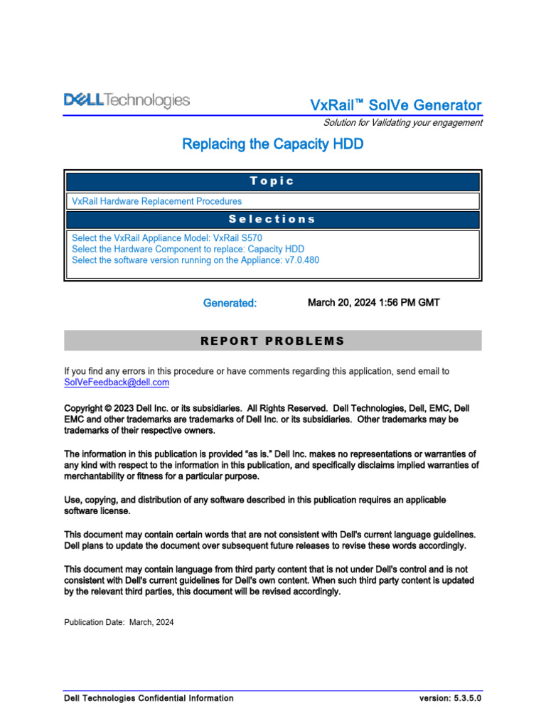 VxRail Appliance_VxRail Hardware Replacement Procedures-Replacing the ...