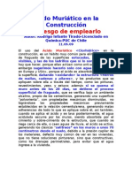 Ácido Muriático en La Construcción