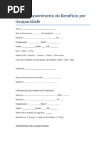 Requerimento de Benefício por Incapacidade | PDF | Programas sociais ...