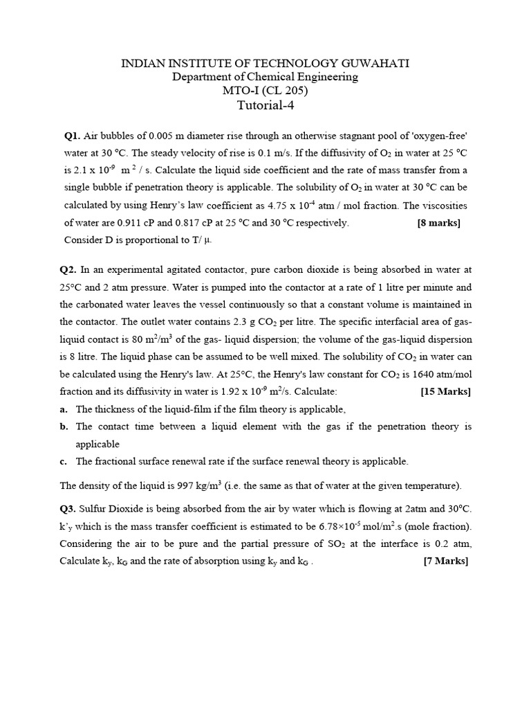 Tutorial 4 Question | PDF