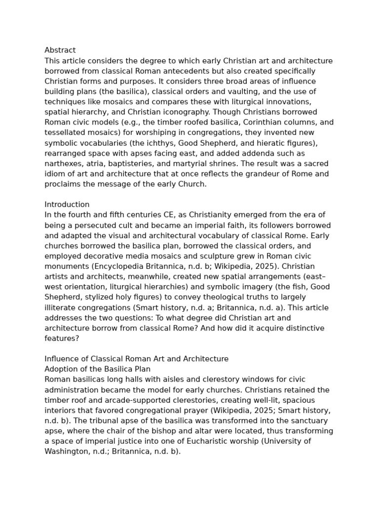 AHIST 1401 Learning Journal Unit 3 | PDF | Mosaic | Church (Building)