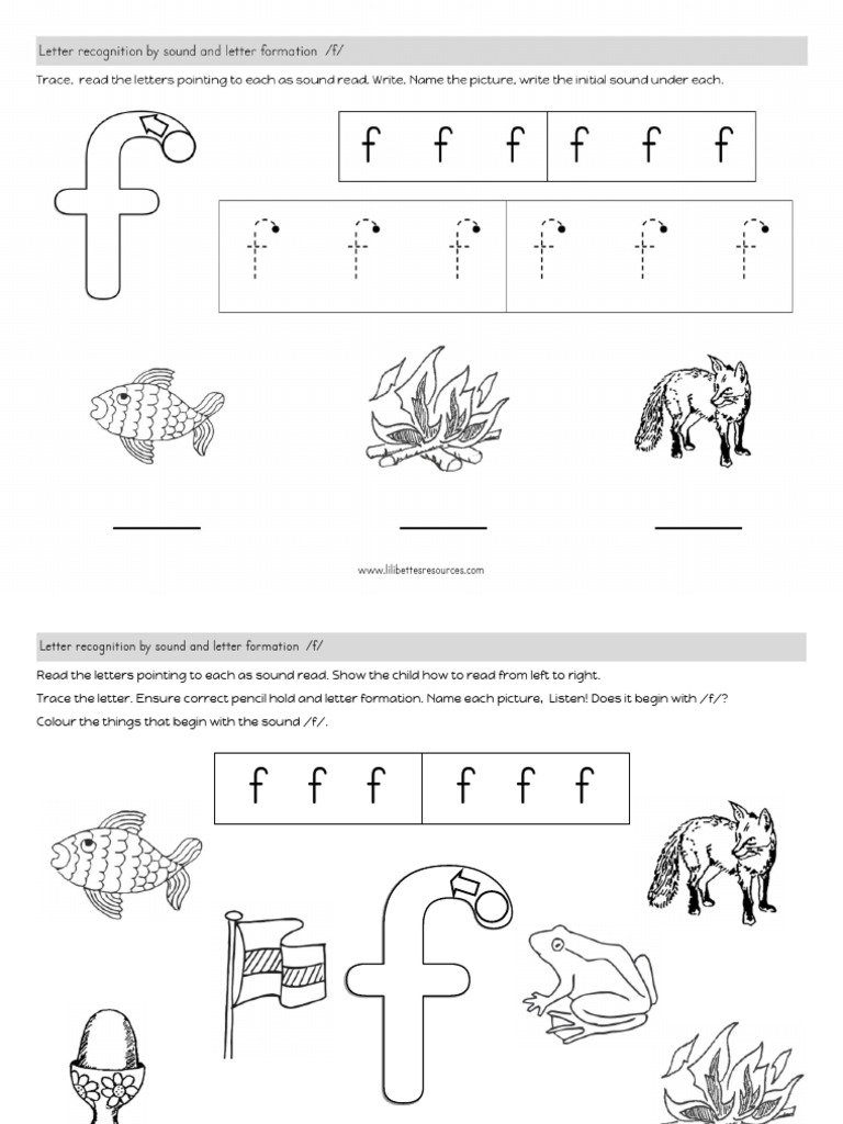 RMS Lesson 6 Ff Worksheets | PDF