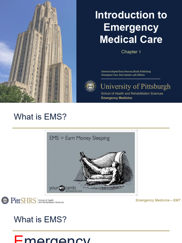 Chapter 1 - Introduction to Emergency Medical Care-1 | PDF | Emergency ...