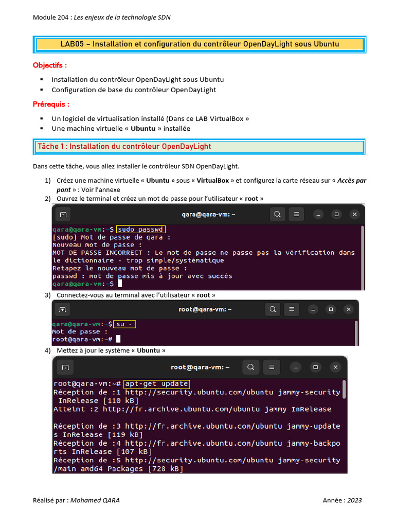LAB05 - Installation Du Contrôleur OpenDayLight | PDF | Machine ...