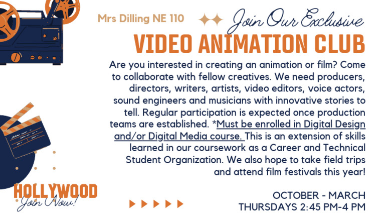 Video Animation Club Flyer | PDF
