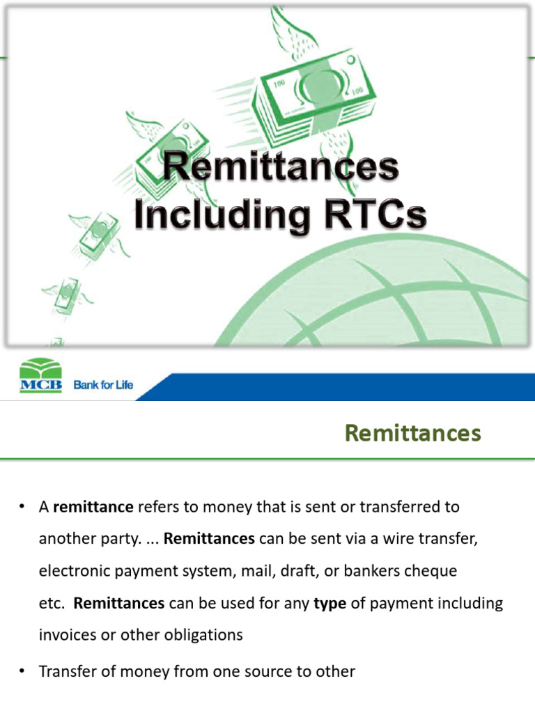 Remittances Final | PDF