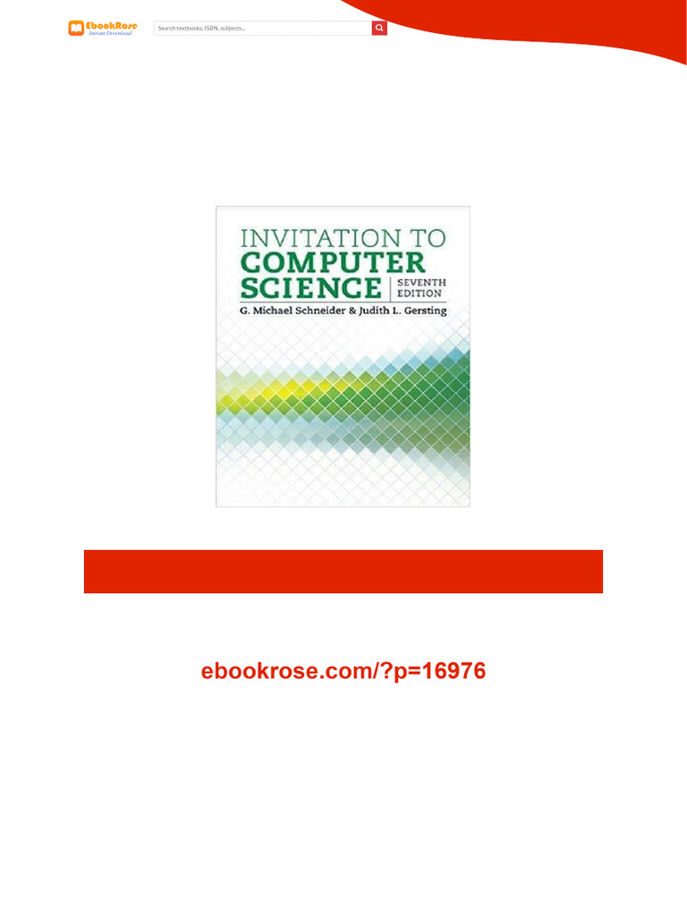 Invitation To Computer Science 7th Edition Complete Edition | PDF ...