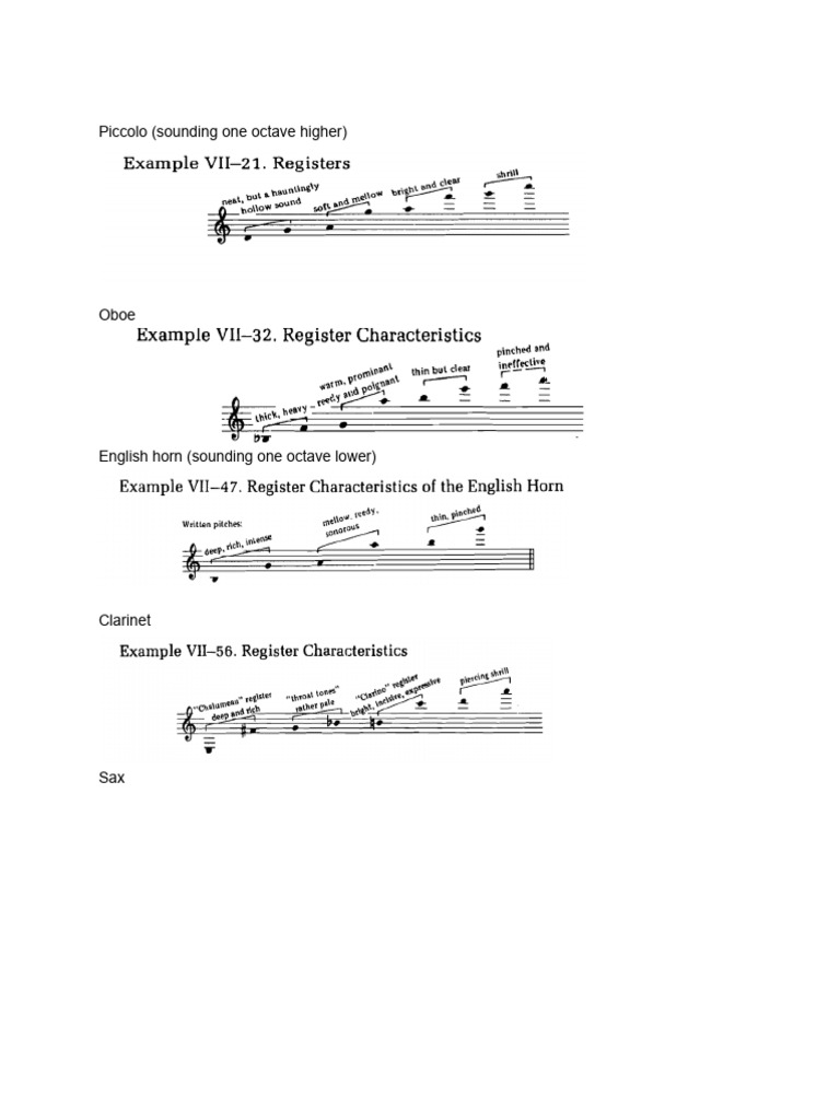 Orchestral Inst Range | PDF
