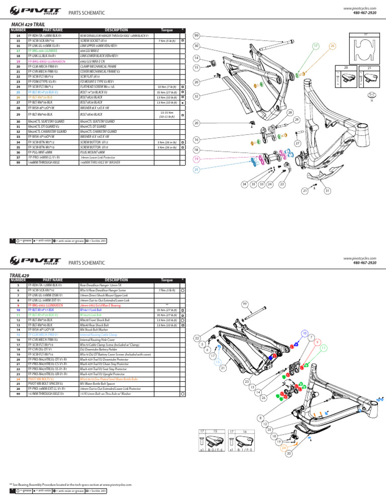 Mach 429 Carbon TL Parts Schematic | PDF | Axle | Land Vehicles