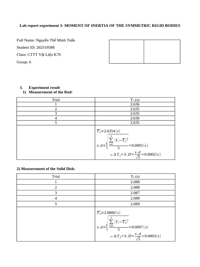 Experiment 3 | PDF
