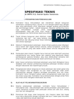 Spesifikasi Teknis Bangunan Gedung
