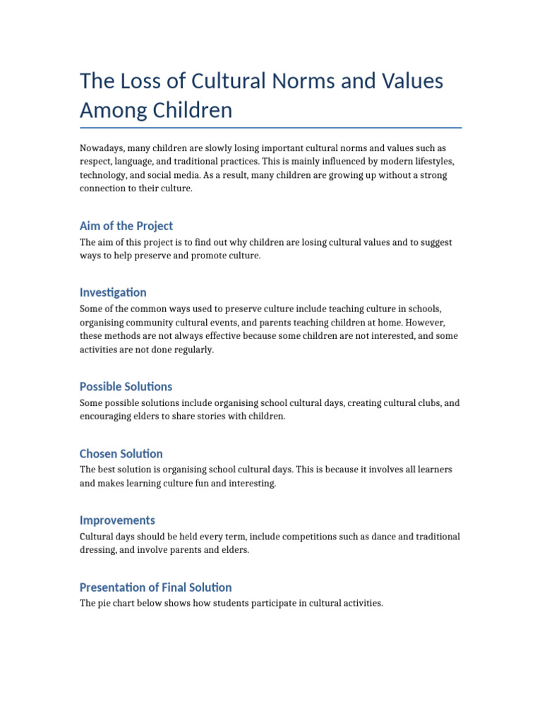 Final Cultural Project | PDF