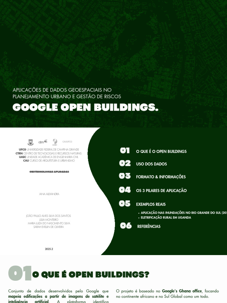 Geotec - Google Open Buildings | PDF | Enchente | Ambiente natural
