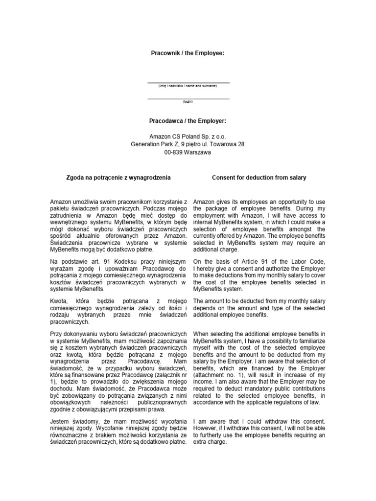 Wage+Deduction+Form+ +K29 | PDF