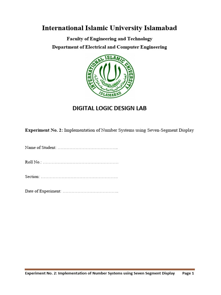 Lab 2-DLD | PDF | Binary Coded Decimal | Electronic Circuits