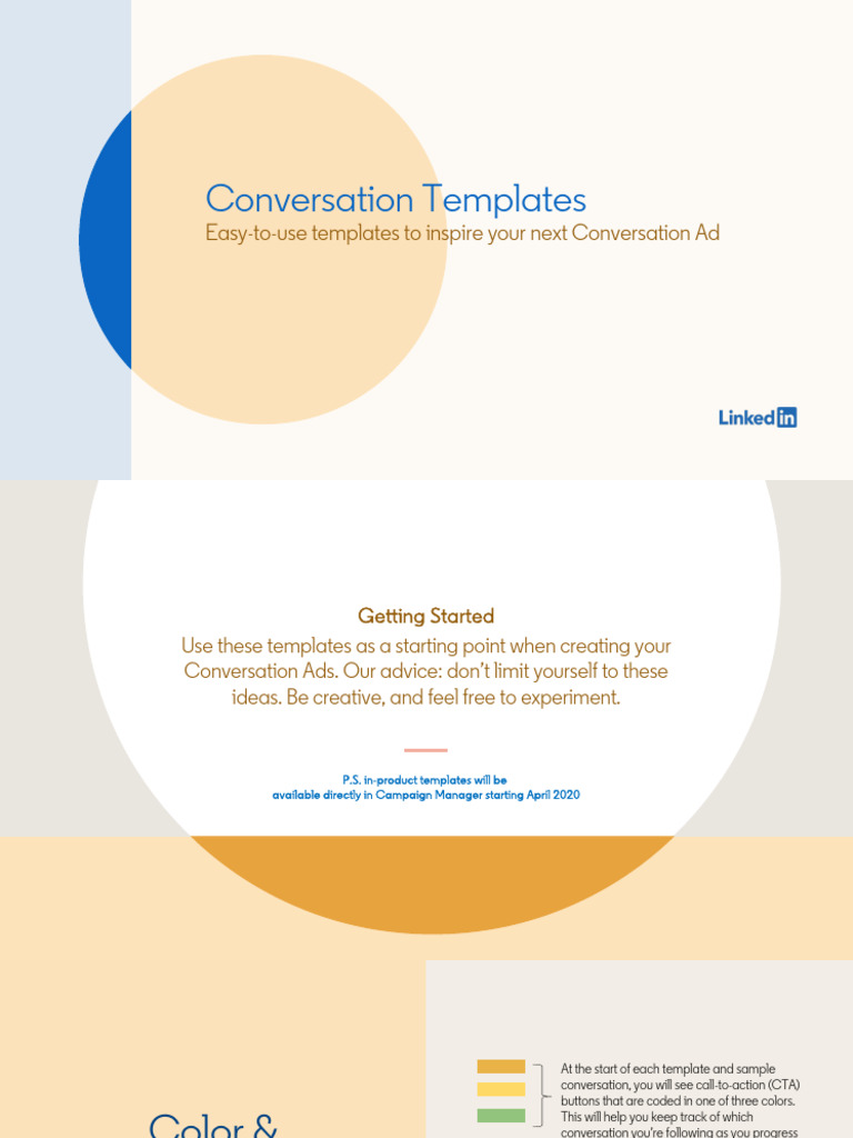Linkedin Conversation Ads Templates | PDF | Faq | Mortgages