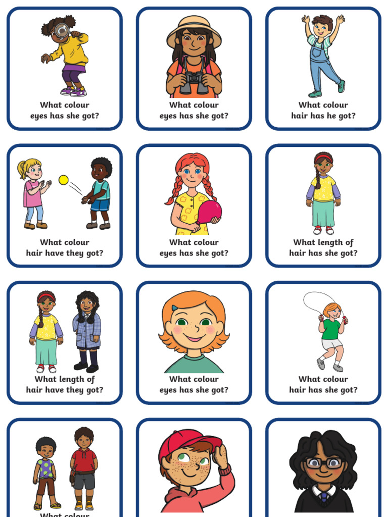 Describing Physical Appearance Using Has Have Got | PDF | English As A ...