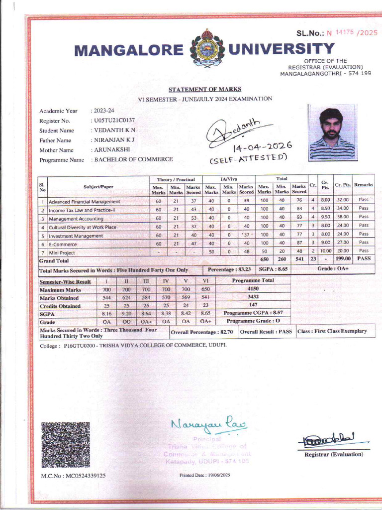 Graduation Marksheet | PDF | Google Play