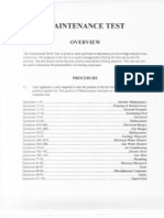 Maintenance Test Book 23 Pages
