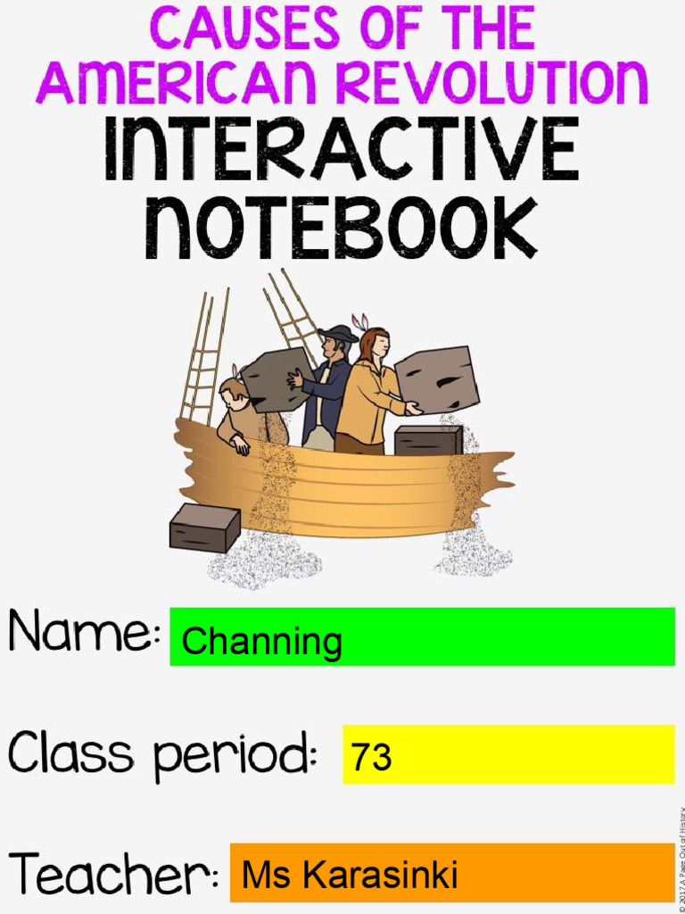 Copy of Causes of the Rev Interactive Notebook | PDF | United States ...