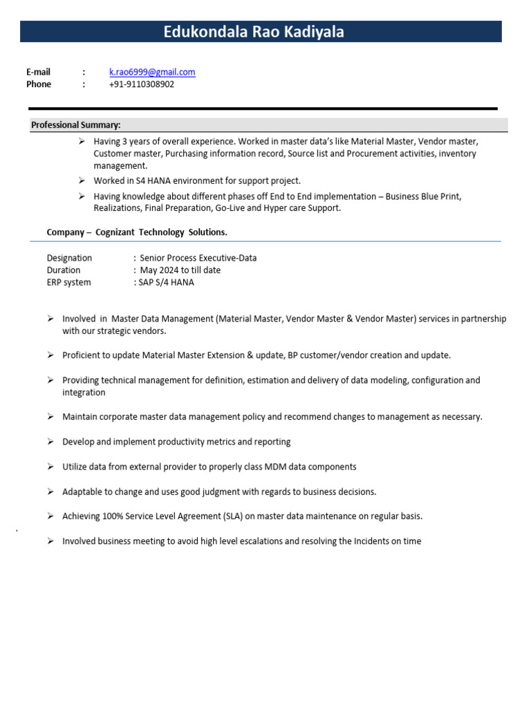 Edukondala_Rao_Resume_2025-1774756235944 | PDF | Enterprise Resource ...