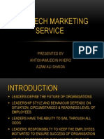 Multitech Marketing Service: Presented by Ahtishamuddin Khero Azam Ali Shaida