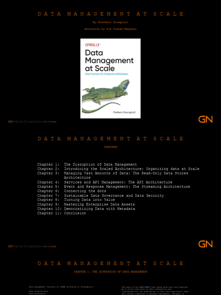 Data Management at Scale - Condensed Version | PDF | Metadata | Data