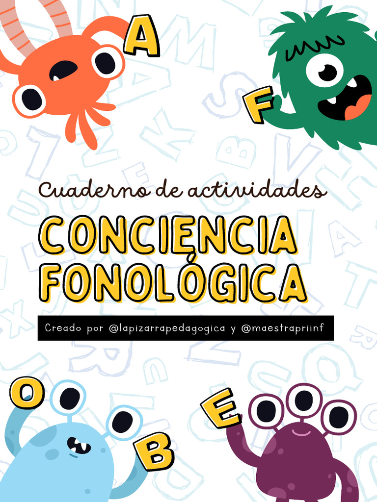 Cuaderno de Conciencia Fonológica | PDF