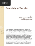 Case Study On Tour Plan