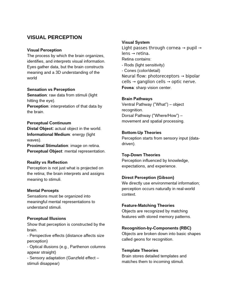 COG-PSY2 | PDF | Perception | Visual Perception