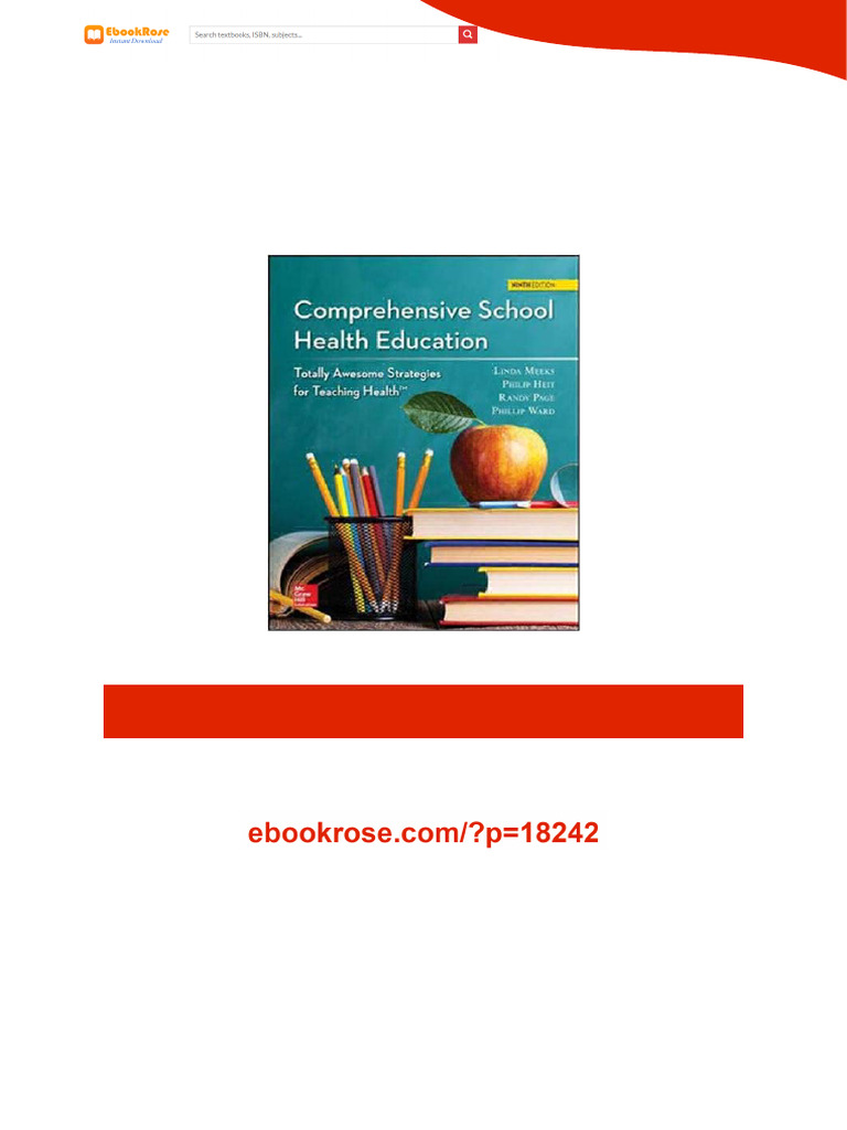 Comprehensive School Health Education 9th Edition full ebook version | PDF