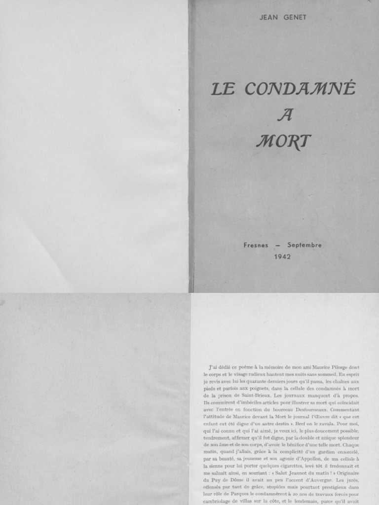 Genet Le Condamne | PDF