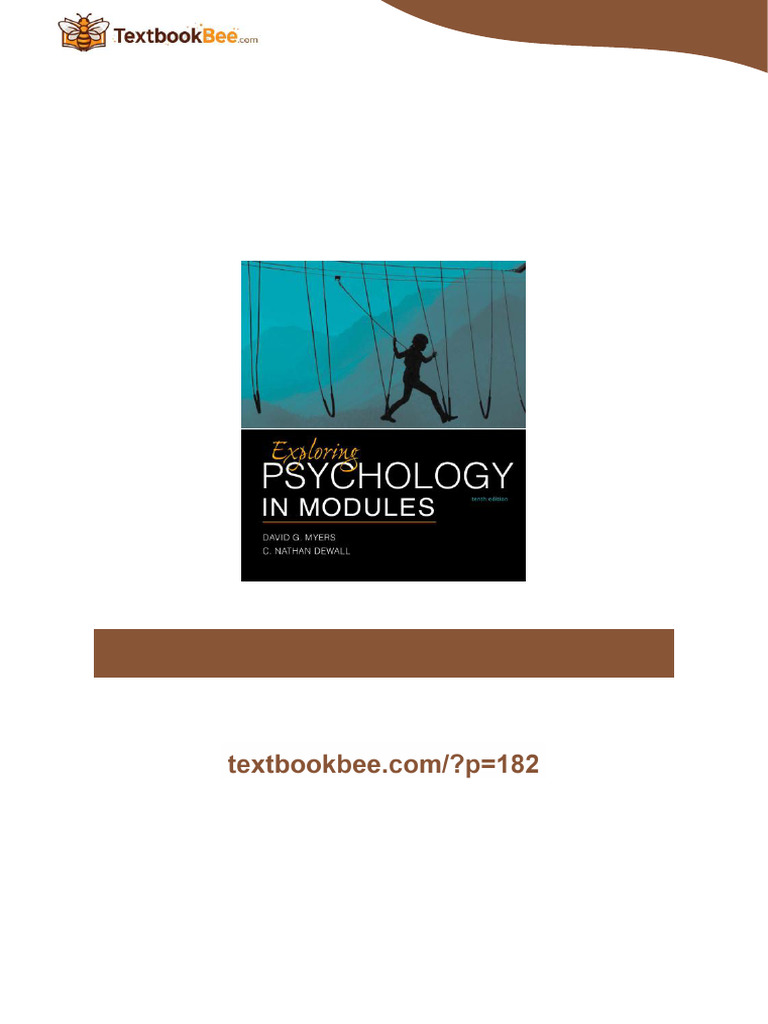 Exploring Psychology in Modules 10th Edition by David G Meyers, C ...