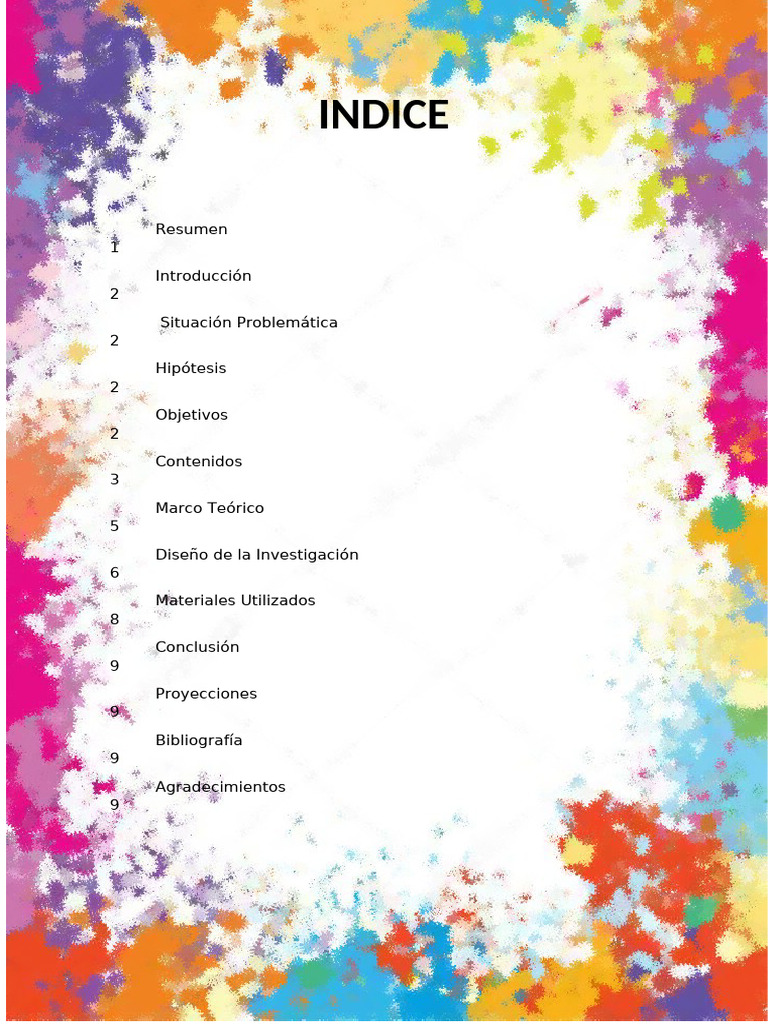 Indice Colores | PDF