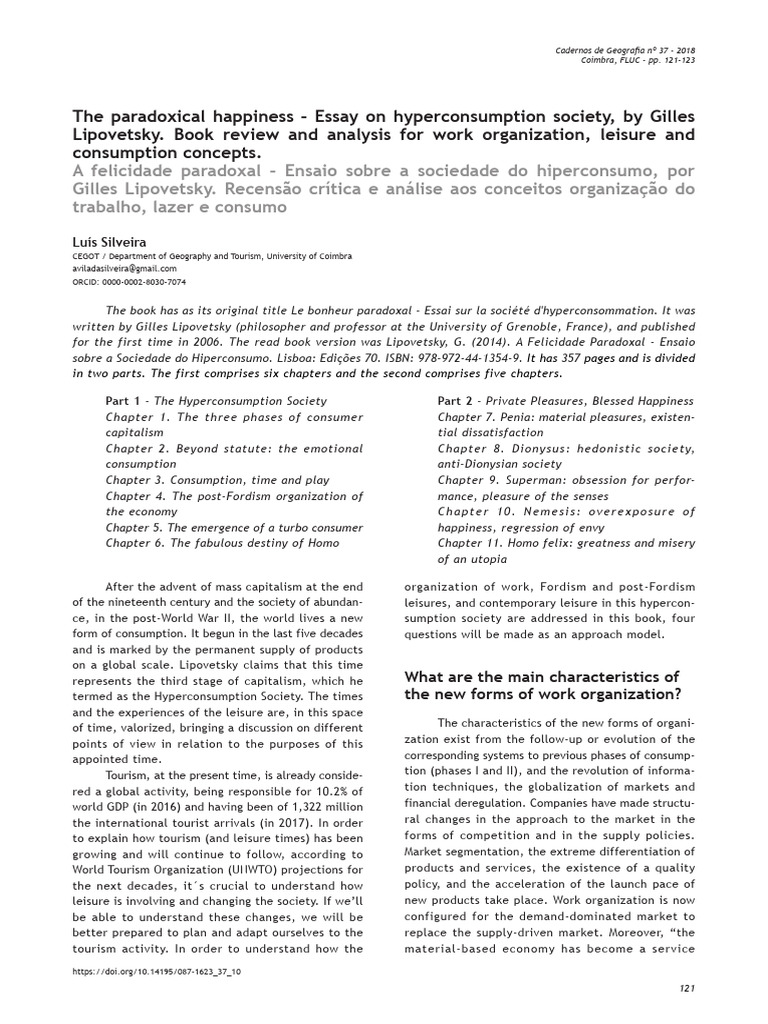 The Paradoxical Happiness (Essay On Hyperconsumption) by Gilles ...